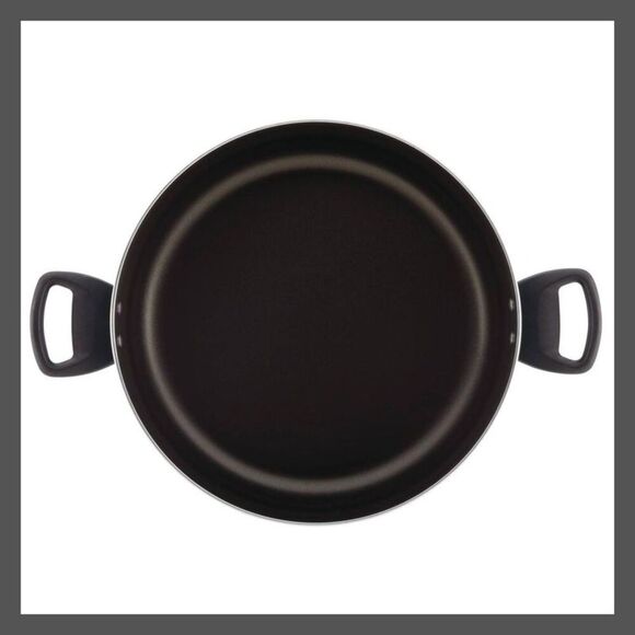 Farberware - 10.5qt Aluminum Nonstick Covered Stockp Black - Picture 3 of 4